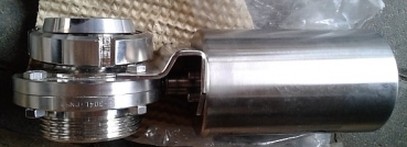 Preview: Pneumatisches Scheibenventil DN 50, V2A, MVQ