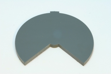 Platte Futtertrichter Plastik grau A4