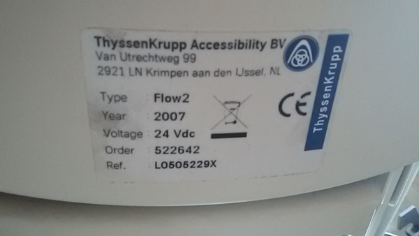 Claus Thyssen Krupp Kurven Treppenlift flow2 gebraucht